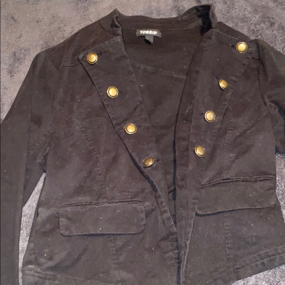 Torrid half Suede jacket size 1